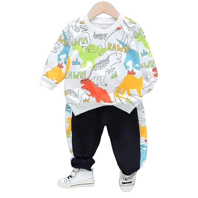 Boys Polycotton Printed Sweatshirt With Joggers