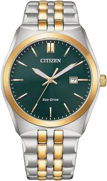 Citizen Men's Eco-Drive Green Dial Analog Watch