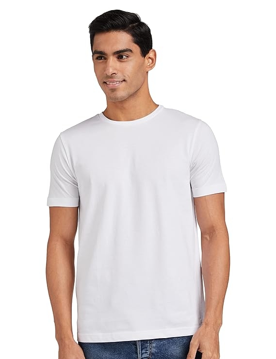 Men's Solid Cotton T Shirt